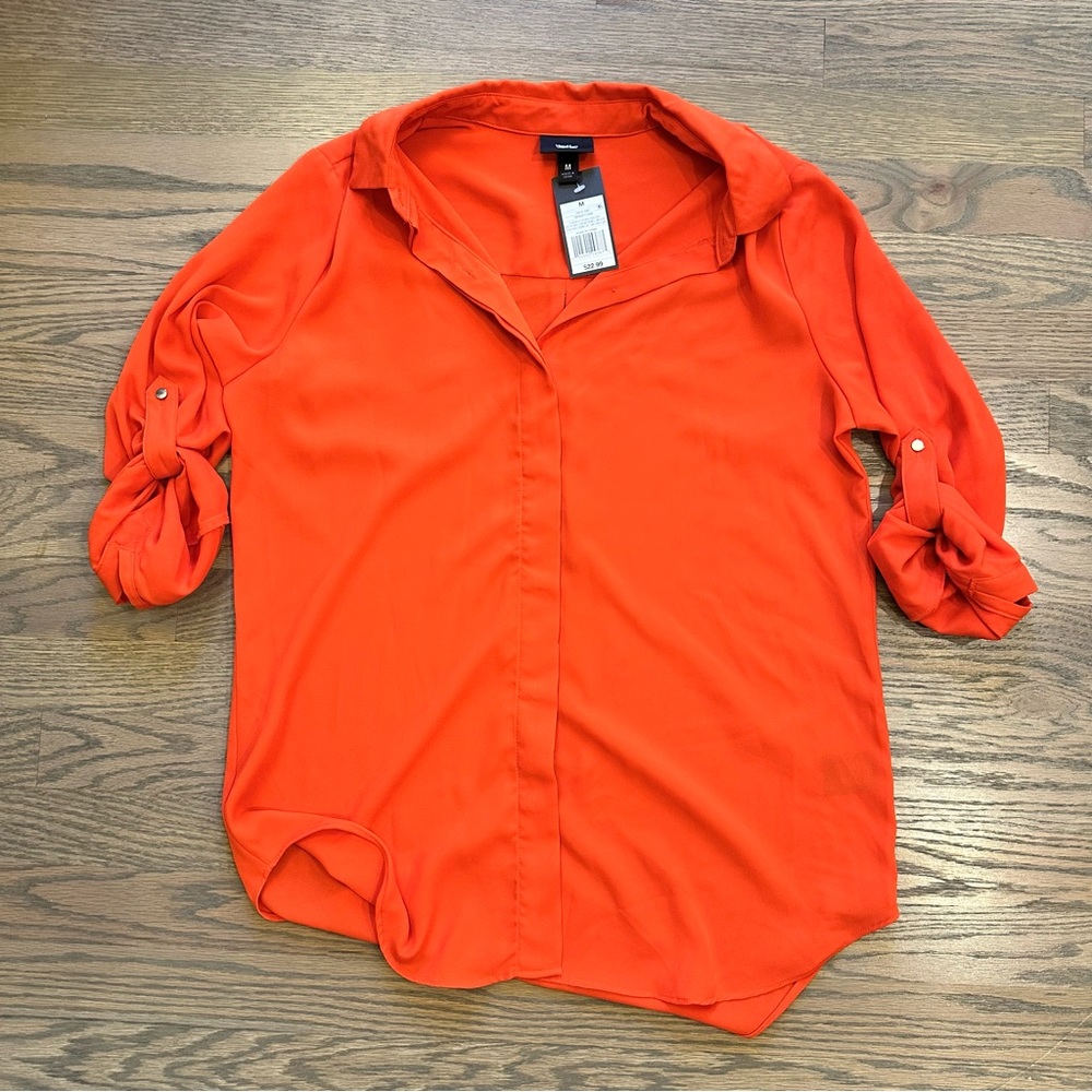 NWT Mossimo Supply Co. Tomato Red Blouse